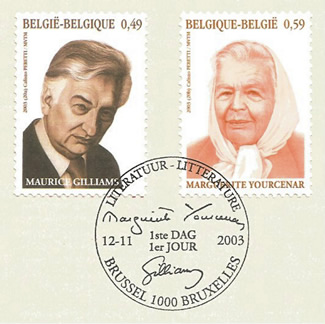 FDC Marguerite Yourcenar en Belgique