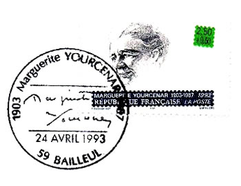 FDC timbre Marguerite Yourcenar