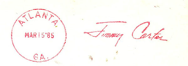 Griffe de franchise de l'ancien Président Jimmy Carter