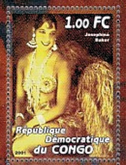 Josephine Baker Timbre de RDC