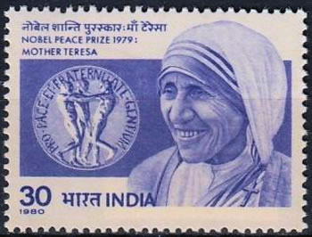 Mere Teresa timbre de l'Inde