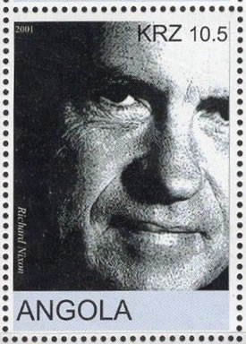 Richard Nixon timbre d'Angola