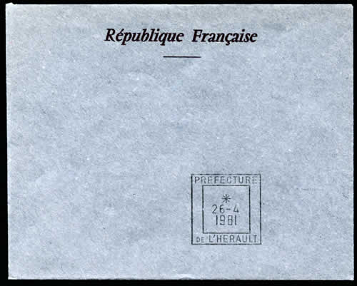 Présidentielles 1981 Préfecture de l'Hérault
