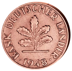 1 Deutsche Pfennig 1948