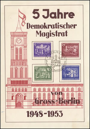 Demokratischer Magistrat Berlin 5ème anniversaire