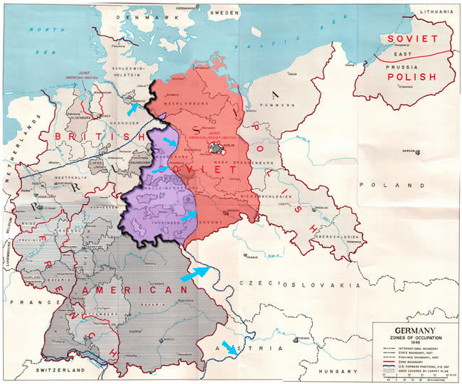 Situation militaire au 8 mai 1945