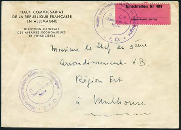 Haute Commission Alliée étiquette de recommandation