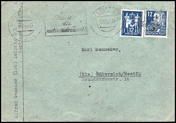 OMEC continue Nationale Front DDR 1949