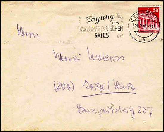 OMEC tagung der Parlamentarischen rat