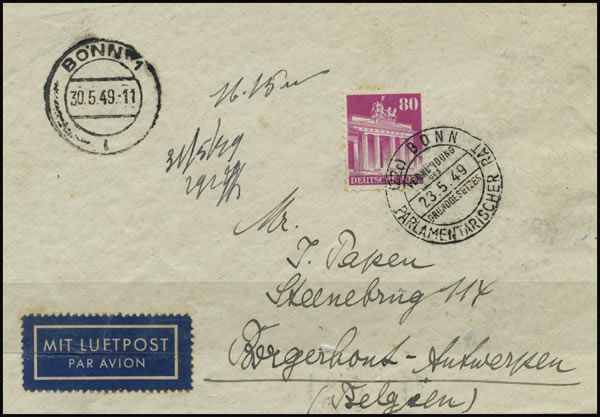 proclamation de la loi fondamentale de la RFA