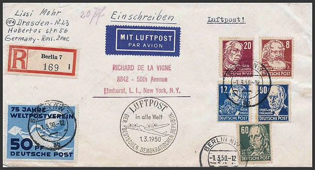 Premiers plis de posteaérienne de RDA