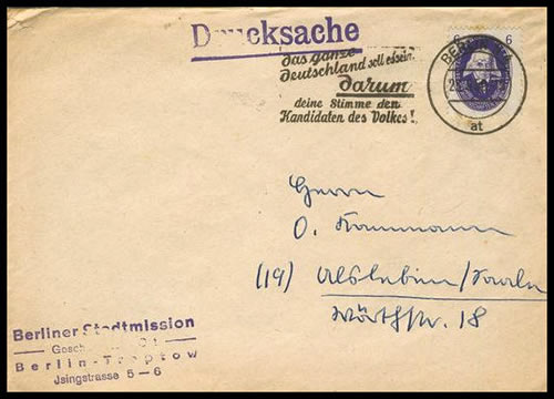 Propagande-pour les élections de 1950 en RDA