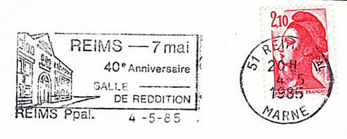 40ème anniversaire de la remise de la salle de la reddition à Reims
