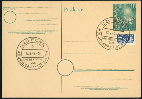 Election du 1er Président de la RFA