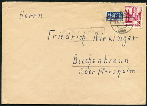 Vignette Wohnungbau Angabe sur lettre