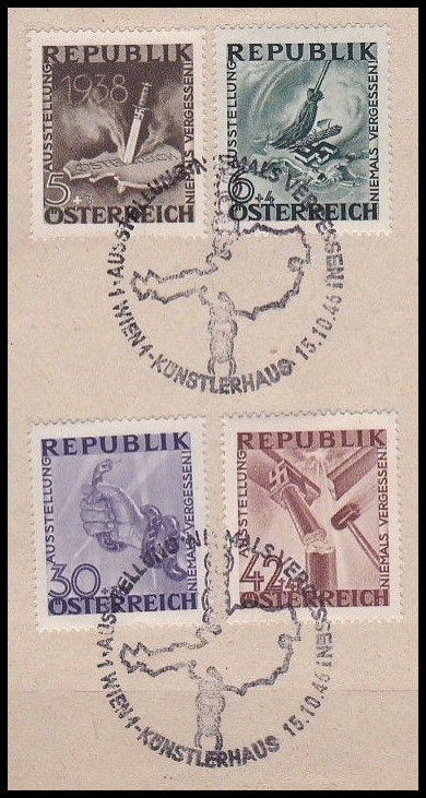 Oblitération "Niemals Vergessen"