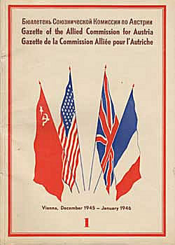 Gazette de la commission alliée en autriche