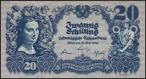 Billet autrichien 1945 20s