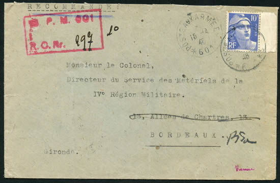 BPM 601 recommandé provisoire 