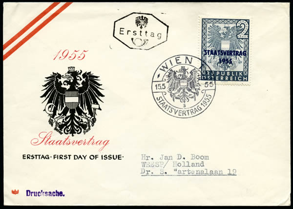 FDC Traité de Paix avec l'Autriche