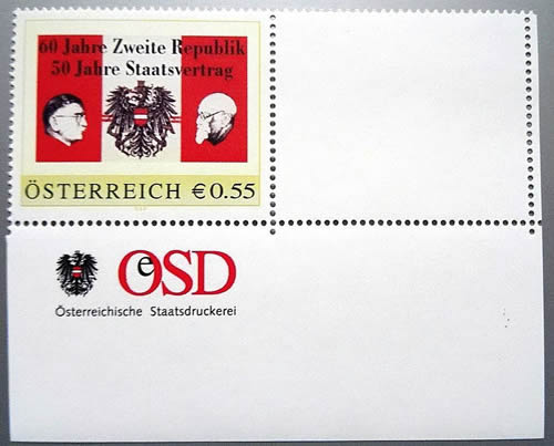 Timbre personnalié Staatvertrag 650ème anniversaire