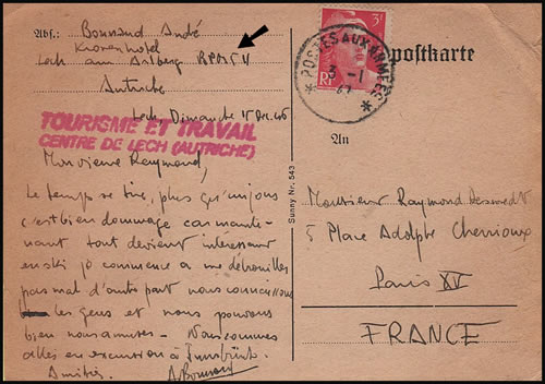 Griffe Tourisme et travail du BPM 511