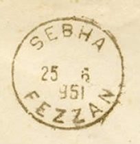 Timbre-à-date SEBHA / FEZZAN