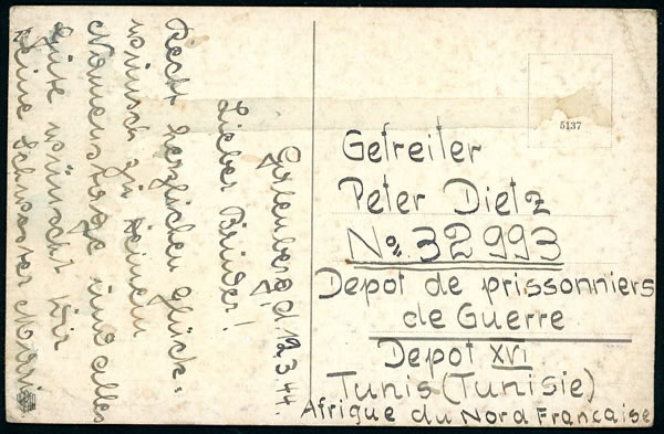 Dépot de PGA XVI Tunis 1944