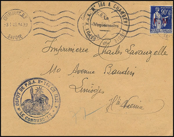 Dépot de Prisonniers de guerre de l'Axe de Chambery