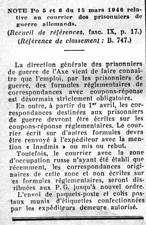 Emploi obligatoire de formulaires-réponse