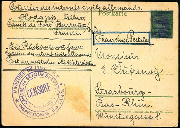 Internes civils allemands de Fort Barraux