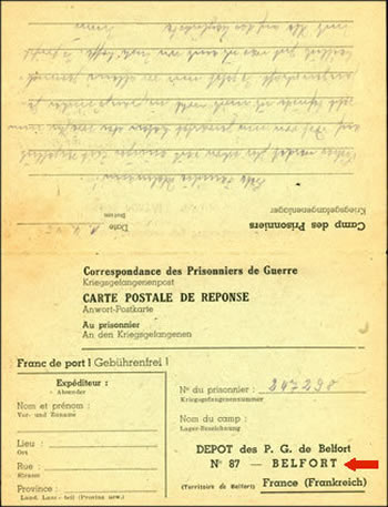 carte-postale double PGA Belfort verso