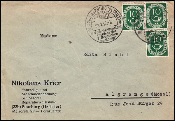 Sarreburg Trier 1951