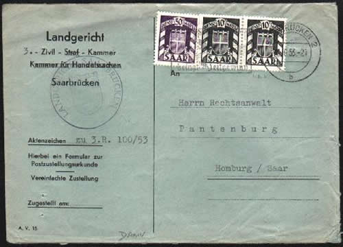 lettre de service affranchie à 70F