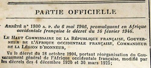 service postal AOF