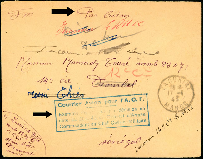 courrier exempté 