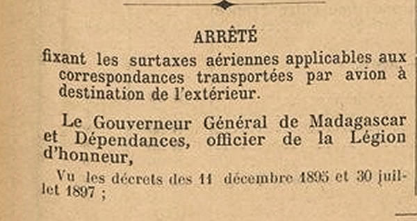 surtaxes aériennes 15 juin 1940