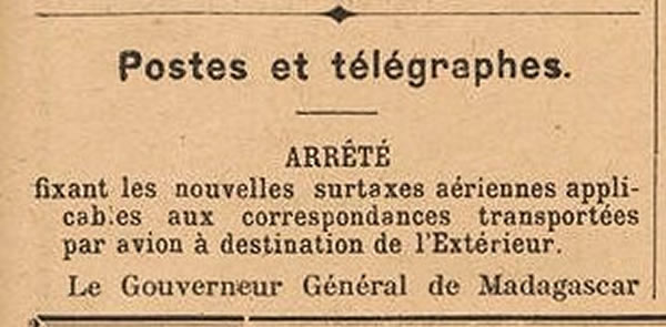 surtaxes aériennes 31/8/45