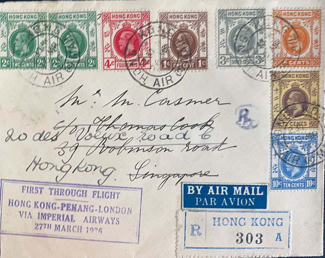 Premier vol complet Hong-Kong Londres via Shanghai et Tokyo