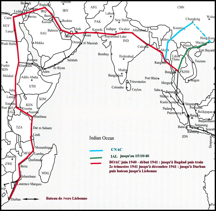 Ligne aérienne britannique dite horseshoe 1940 1941