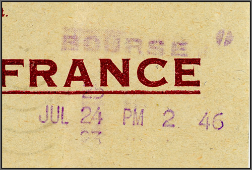 cacahet arrivée du télégramme à Paris