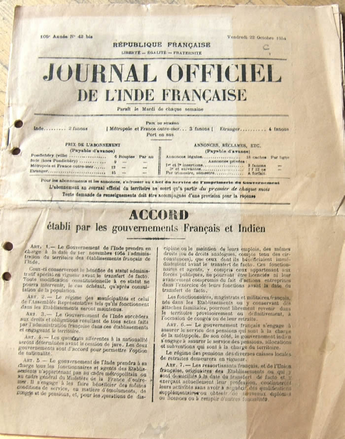 Dernier Journal Officiel