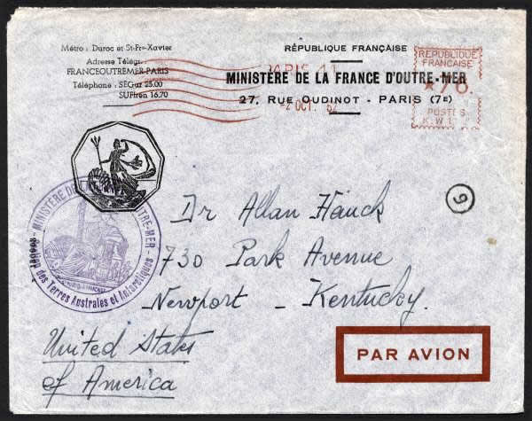 Lettre Offcielle des TAAF