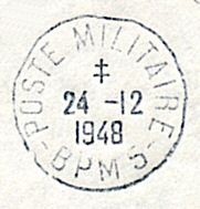 cachet BPM 5 à croix de Lorraine