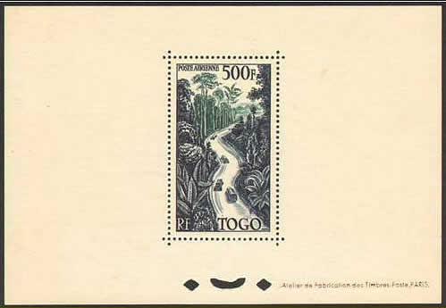 Epreuve de luxe timbre du Togo