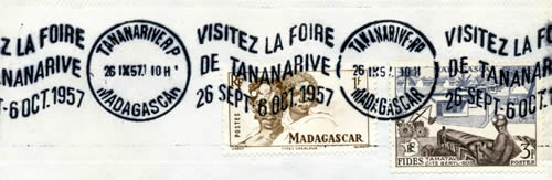 Flamme foire Tananaarive 1957