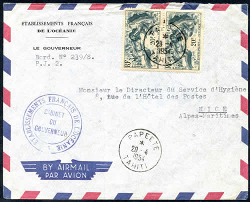 Lettre du gouverneur Océanie
