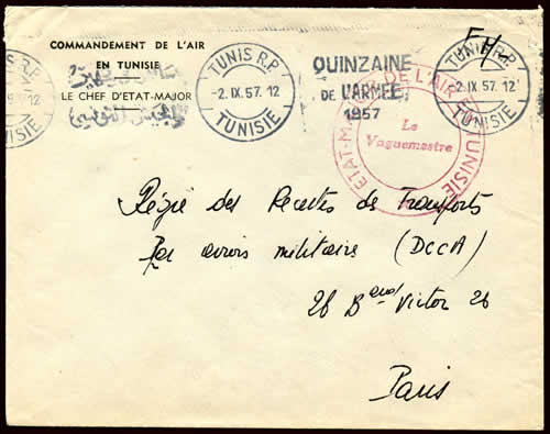 Oblitération mécanique quinzaine de l'Armée