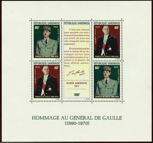 BF De Gaulle Décolonisateur Gabon