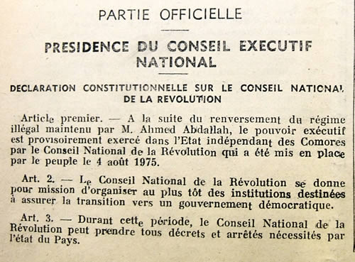 declaration constitutionnelle